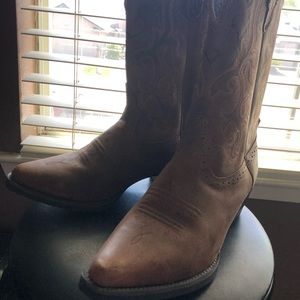 Justin Stampede Women's McKayla Tan Cowboy Boots